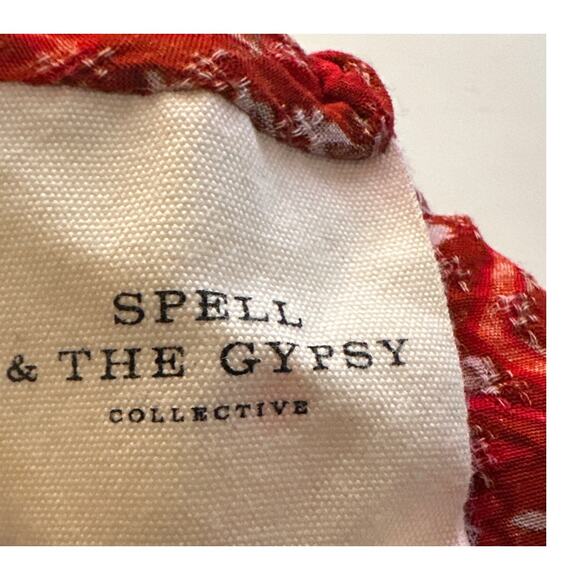 Spell & The Gypsy Jewel Soiree Boho Midi Dress in Copper Size XS - Picture 6 of 7